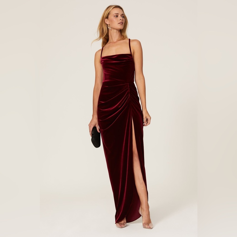 Amanda Uprichard Floor length velvet gown Large